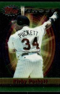 lot 136 image: Kirby Puckett 1994 Topps Finest #204 Minnesota Twins Baseball Card