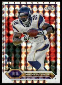 lot 144 image: Adrian Peters0n X-Fractor 2024Topps Chrome Composite #38 Minnesota Vikings Football Card