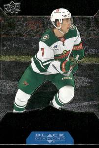 lot 148 image: Brock Faber RC Black Diamond 2023-24 Upper Deck Rookie Gems #BD-37 Minnesota Wild Hockey Card