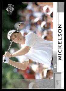 lot 149 image: Phil Mickelson RC 2002 Upper Deck#41 Golf Card