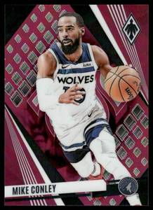 lot 151 image: Mike Conley 175 Pink Refractor 2023-24 Phoenix #48, numbered 106175 Minnesota Timberwolves Basketball Card