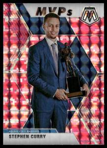 lot 155 image: Steph Curry Pink Prizm 2019-20 Mosaic #299 Basketball Card