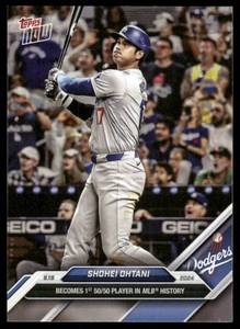 lot 166 image: Shohei Ohtani Limited Edition 2024 Topps Now #722 Baseball Card