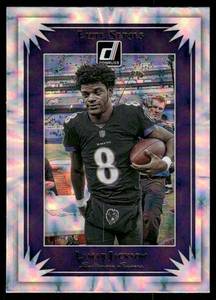 lot 185 image: LaMar Jackson 2019 Donruss Elite Stars Foil #ES-6 Football Card