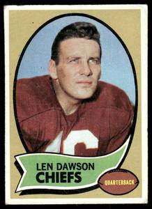 lot 38A image: Len Dawson 1970 Topps #1 Vintage Football Card