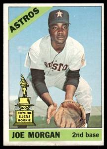 lot 47A image: Joe Morgan 1966 Topps #195 Vintage Baseball Card