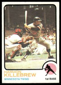 lot 55A image: Harmon Killebrew 1973 Topps #170 Vintage Minnesota Twins Baseball Card