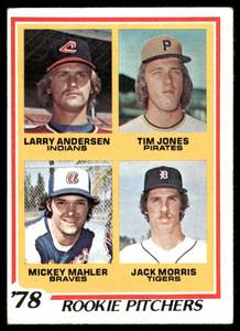 lot 57A image: Jack Morris RC 1978 Topps Rookie Pitchers #703 Rookie Minnesota Twins Baseball Card