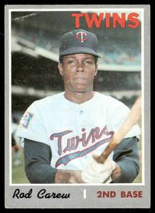 lot 58A image: Rod Carew 1970 Topps #290 Vintage Minnesota Twins Baseball Card