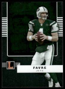 lot 67A image: Brett Favre 949 2008 Topps Letterman #47, numbered 220949 Football Card