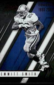 lot 79A image: Emmitt Smith 100 2016 Absolut#127, numbered 018100, Football Card