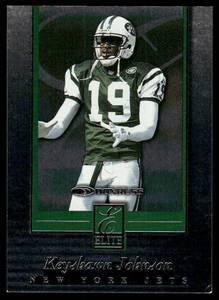lot 92A image: Keyshawn Johnson 2500 1999 Donruss Elite #ELF, numbered 17312500 Football Card