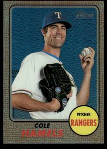 lot 101A image: Cole Hamels 568 2017 Topps Heritage #THC-473 Baseball Card