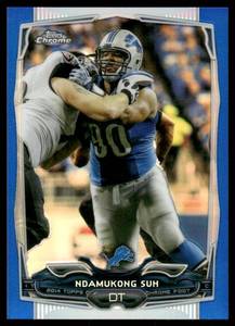 lot 104A image: Ndamukong Suh 199 2014 Topps Chrome #38, numbered 130199 Football Card