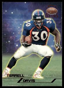 lot 108A image: Terrell Davis 8799 1998 Topps NFL Stars #50, numbered 39808799 Football Card