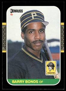 lot 111A image: Barry Bonds RC 1987 Donruss #361 Rookie Baseball Card