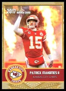 lot 115A image: Patrick Mahome Gold RC 2017 Rookie Gems #15 Football Card