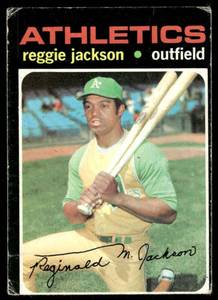 lot 8B image: Reggie Jackson 1971 Topps #20 Vintage Baseball Card