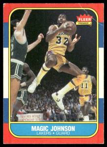 lot 13B image: Magic Johnson 1986 Fleer #53 Vintage Basketball Card