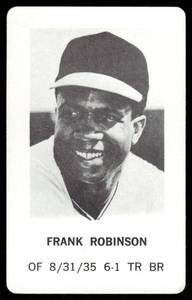 lot 16B image: Frank Robinson 1970 Milton Bradley Vintage Baseball Card