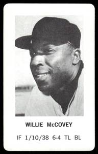 lot 25B image: Willie McCovey 1970 Milton Bradley Vintage Baseball Card