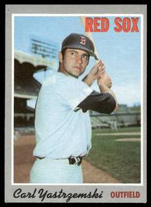 lot 44B image: Carl Yastrzemski 1970 Topps #10 Vintage Baseball Card