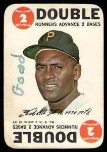 lot 58B image: Roberto Clemente 1968 Topps Game Card #6 Vintage Baseball Card