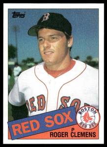 lot 75B image: Roger Clemens RC 1985 Topps #181 Rookie Vintage Baseball Card