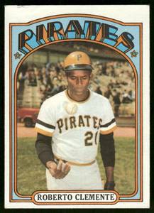 lot 10C image: Roberto Clemente 1972 Topps #309 Vintage Baseball Card