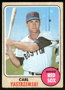 lot 12C image: Carl Yastrzenski 1968 Topps #250 Vintage Baseball Card