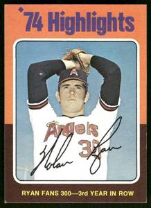 lot 16C image: Nolan Ryan 1975 Topps #5 Vintage Baseball Card