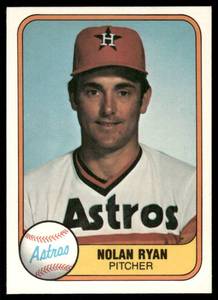 lot 35C image: Nolan Ryan 1981 Fleer #57 Vintage Baseball Card