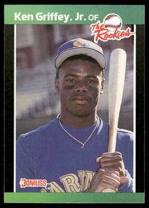 lot 36C image: Ken Griffey Jr. RC 1989 Donruss The Rookies #3 Baseball Card