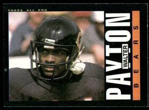 lot 37C image: Walter Payton 1985 Topps #33 Vintage Football Card