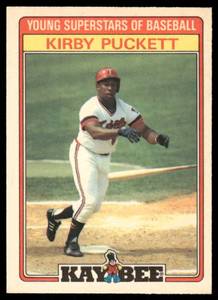 lot 40C image: Kirby Puckett Young Superstars 1986 KayBee Toys #25 Minnesota Twins Baseball Card