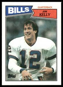 lot 41C image: Jim Kelly RC 1987 Topps #362 Rookie Vintage Football Card