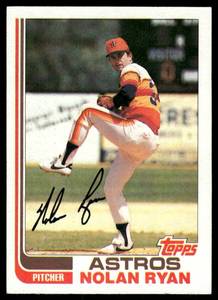 lot 42C image: Nolan Ryan 1982 Topps #90 Vintage Baseball Card