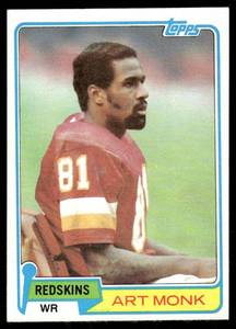 lot 45C image: Art Monk RC 1981 Topps #194 Vintage Rookie Football Card