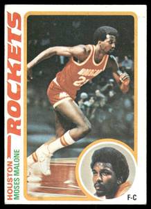 lot 52C image: Moses Malone 1978-79 Topps #38 Vintage Basketball Card