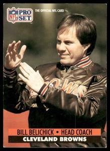 lot 55C image: Bill Belichick 1991 Pro Set #126 Rookie Football Card