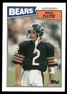 lot 60C image: Doug Flutie RC 1987 Topps #45 Vintage Rookie Football Card
