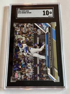 lot 12 image: Shohei Ohtani SGC 10 Gem Mint 2024 Topps Now #723 Baseball Card