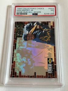 lot 31 image: Ken Griffey Jr. PSA 7 NM 1994 Collectors Choice #HA2 Home Runn All-Stars Baseball Card