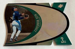 lot 211 image: Alex Rodriguex Die Cut Foil 1997 Upper Deck SPx #SPX46 Baseball Card