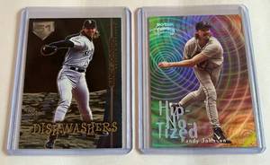 lot 218 image: Randy Johnson 2 Card Insert Baseball Lot