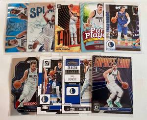 lot 230 image: Luka Doncic 9 Card Basketball Lot