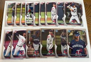 lot 231 image: Minnesota Twind 15 Card Prospect Baseball Lot