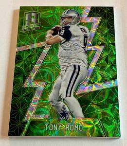 lot 73A image: Tony Romo 25 2016 Spectra #32, numbered 1025, RARE Football Card