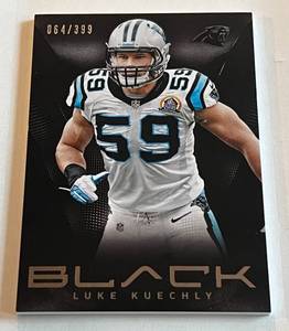 lot 94A image: Luke Kuechly 399 2013 Black #78, numbered 064399 Football Card