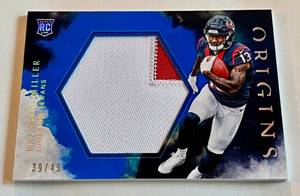 lot 96A image: Braxton Miller 49 RC 2016 Origins #RJJ-BM, numbered 3945, Rookie Football Card